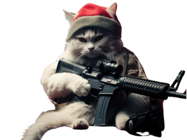 Christmas Cat soldier
