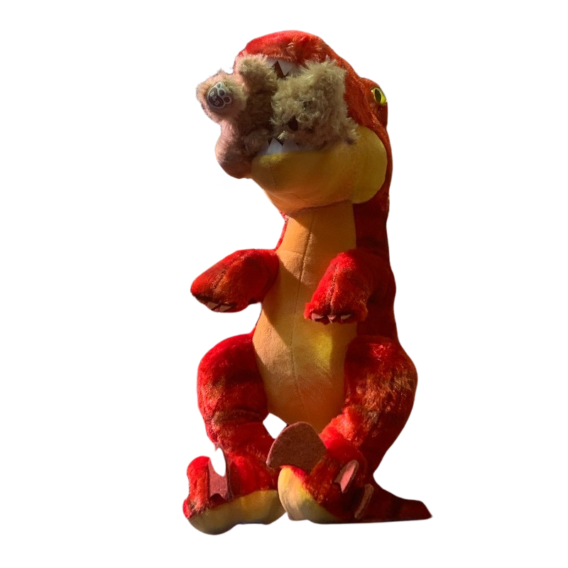 Pyro Raptor Teddy Raptor eating teddy plushie by DracoAwesomeness on DeviantArt