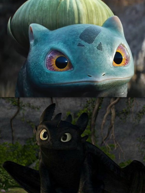 Bulbasaur and Toothless by DracoAwesomeness on DeviantArt