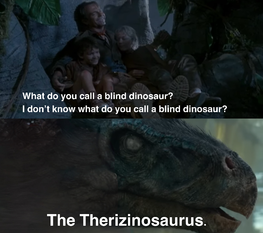 What do you call a blind dinosaur? by DracoAwesomeness on DeviantArt