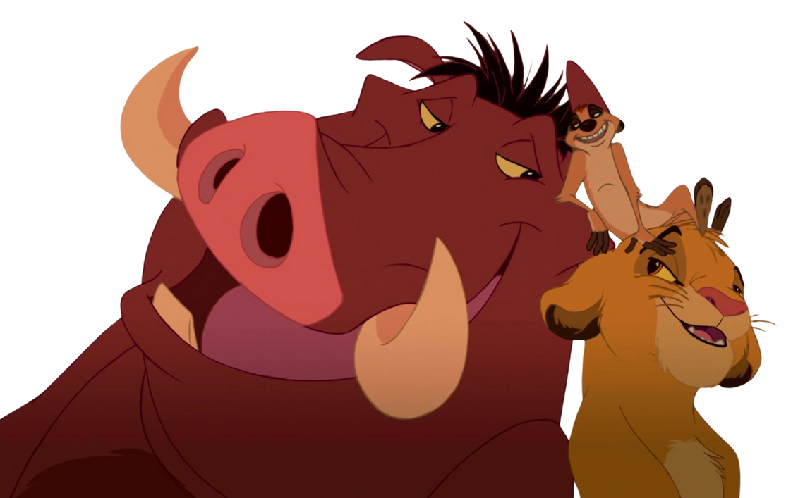 Simba, Timon and Pumbaa by DracoAwesomeness on DeviantArt