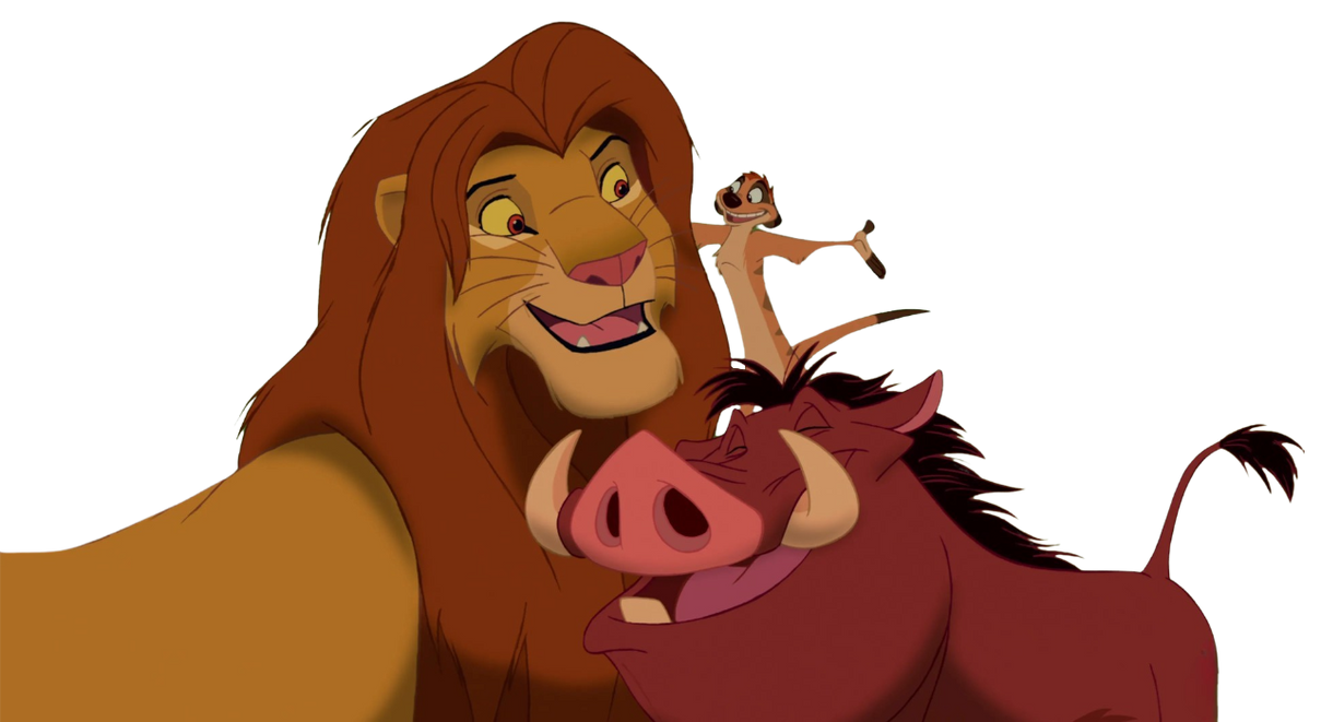 Simba, Timon and Pumbaa by DracoAwesomeness on DeviantArt