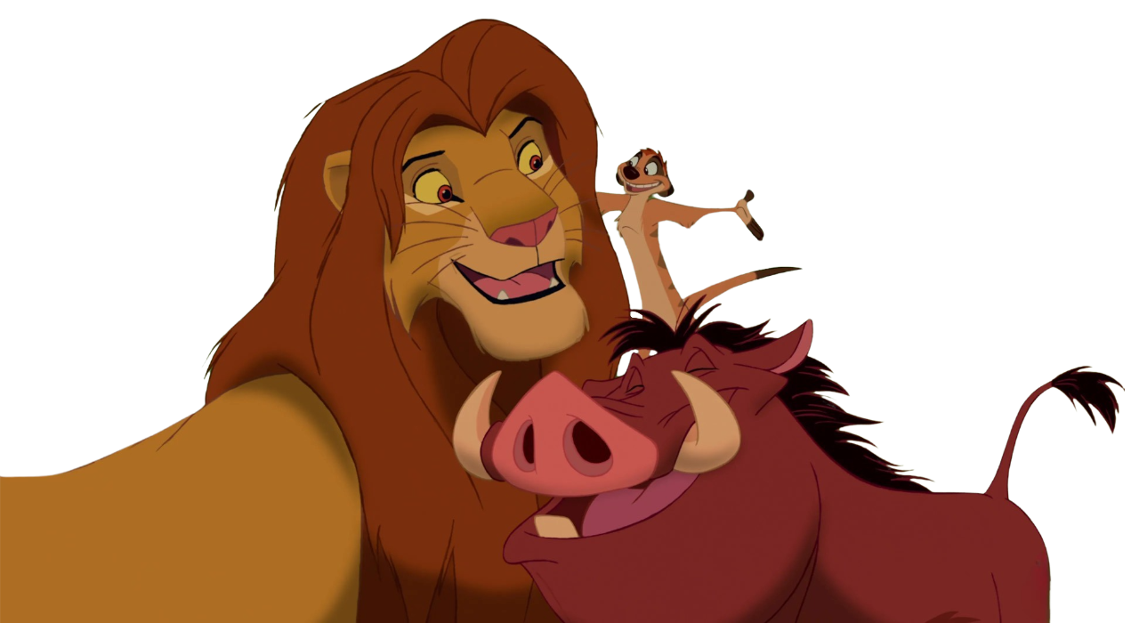 Simba, Timon and Pumbaa by DracoAwesomeness on DeviantArt