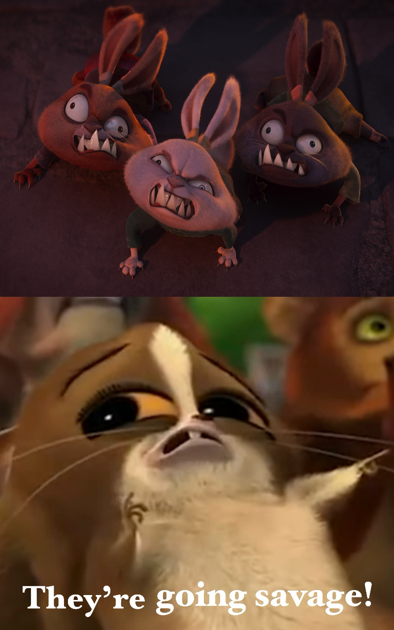 The bunnies are going savage! by DracoAwesomeness on DeviantArt