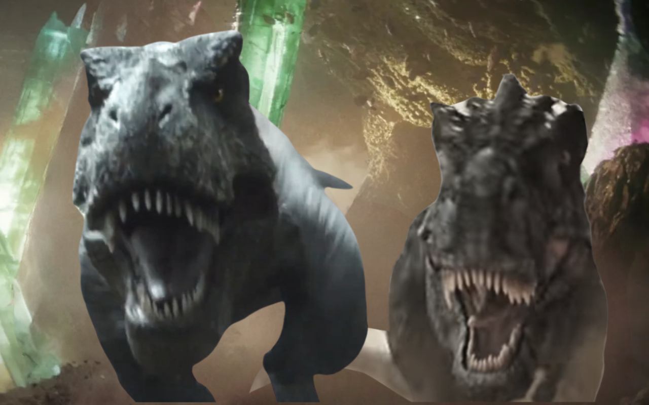 T. rex and grumpy run GXK style by DracoAwesomeness on DeviantArt