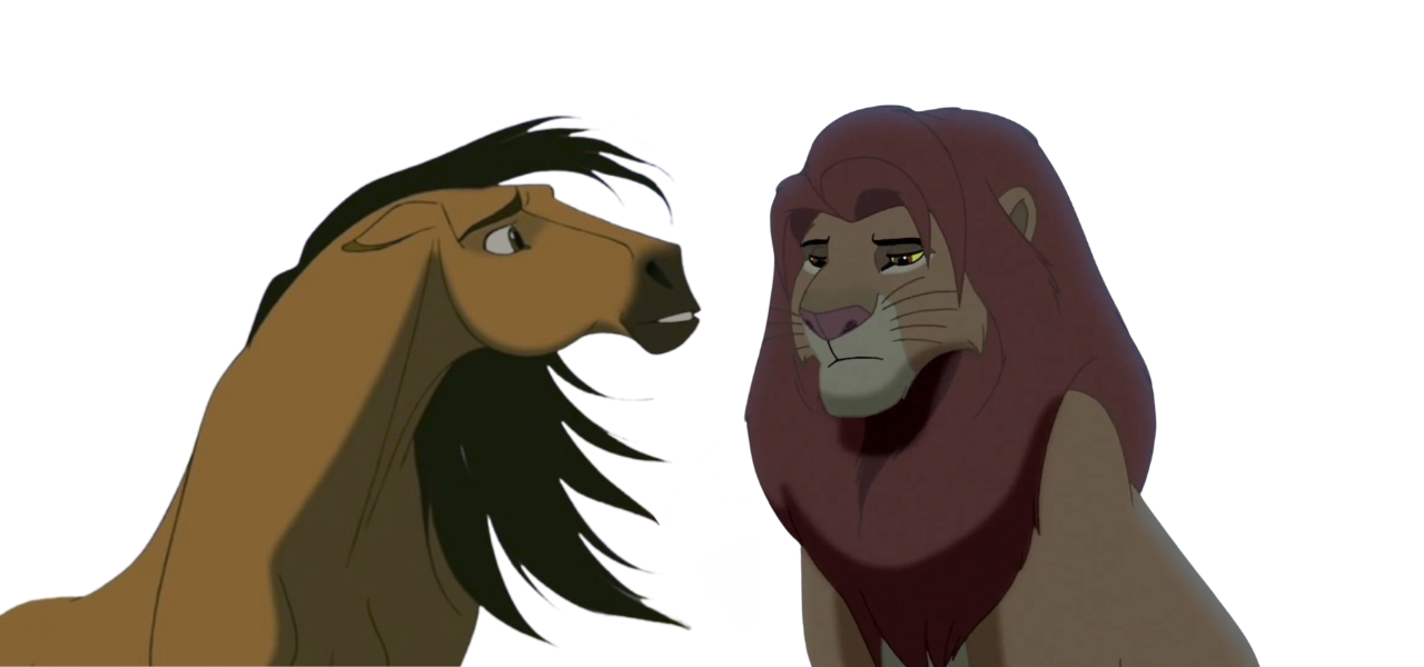 Simba and Spirit by DracoAwesomeness on DeviantArt