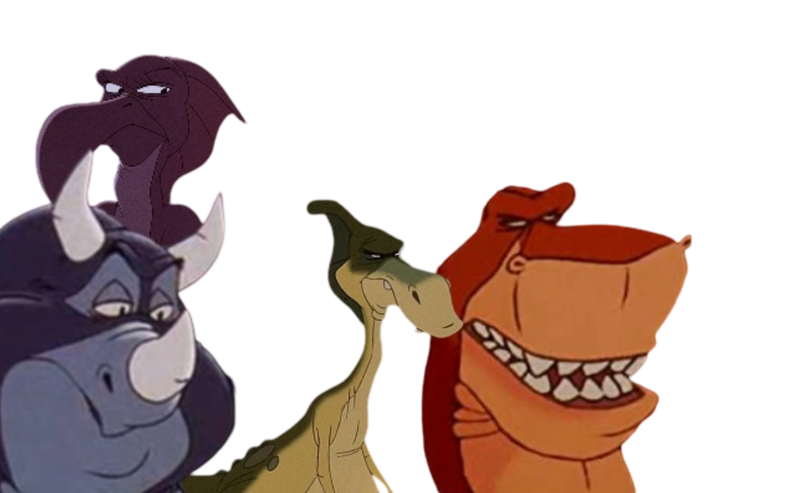 Rex, Woog, Dweeb and Elsa by DracoAwesomeness on DeviantArt