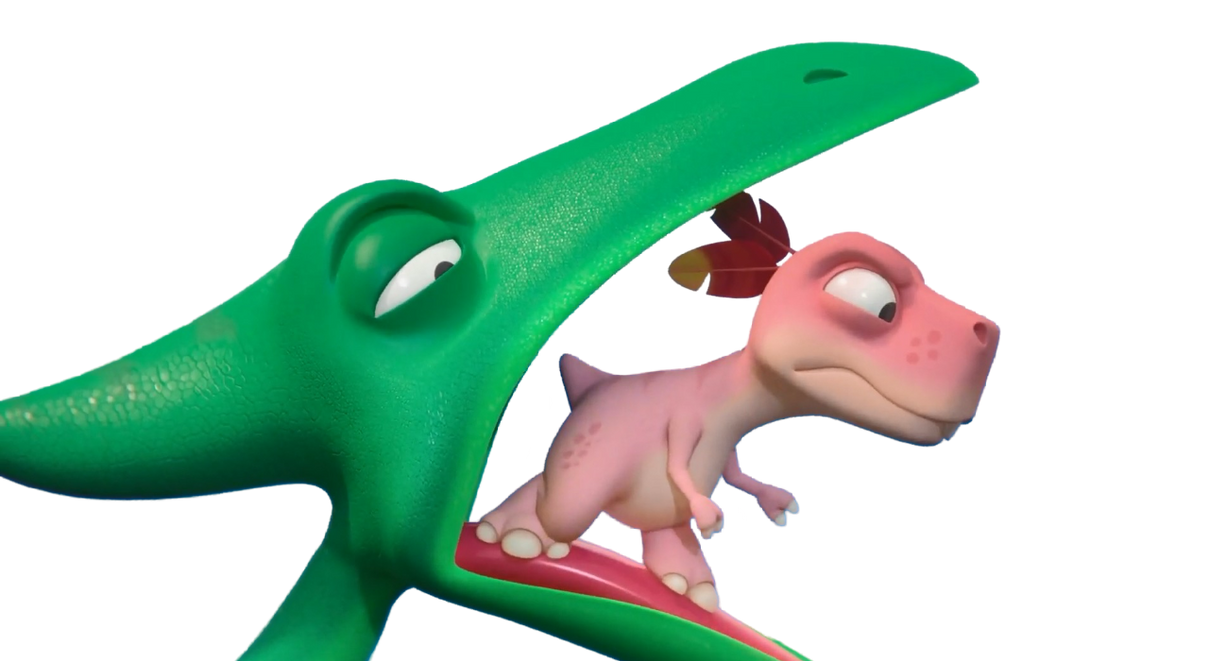 Pink T. rex and pterodactyl by DracoAwesomeness on DeviantArt