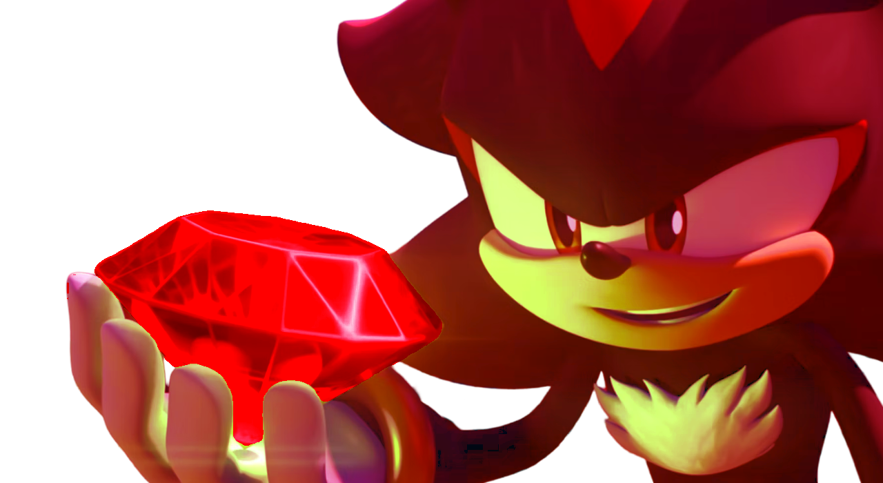 Corrupted Shadow holding red emerald by DracoAwesomeness on DeviantArt