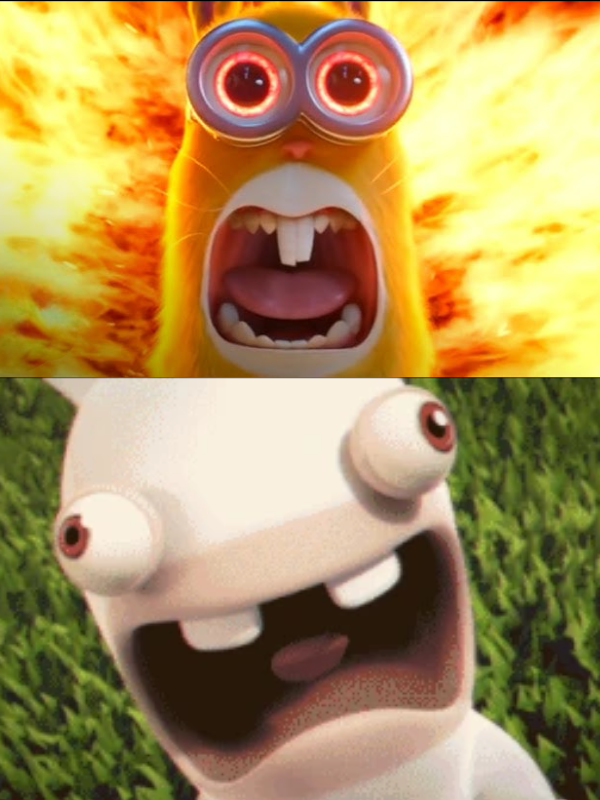 Minons Rabbids Minions like rabbids by DracoAwesomeness on DeviantArt
