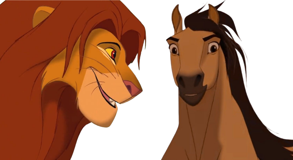 Simba introduces Spirit by DracoAwesomeness on DeviantArt
