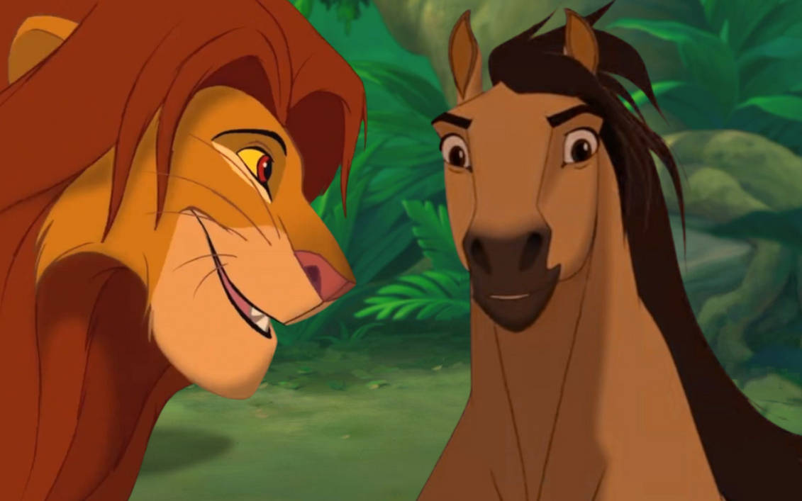 Simba introduces Spirit by DracoAwesomeness on DeviantArt