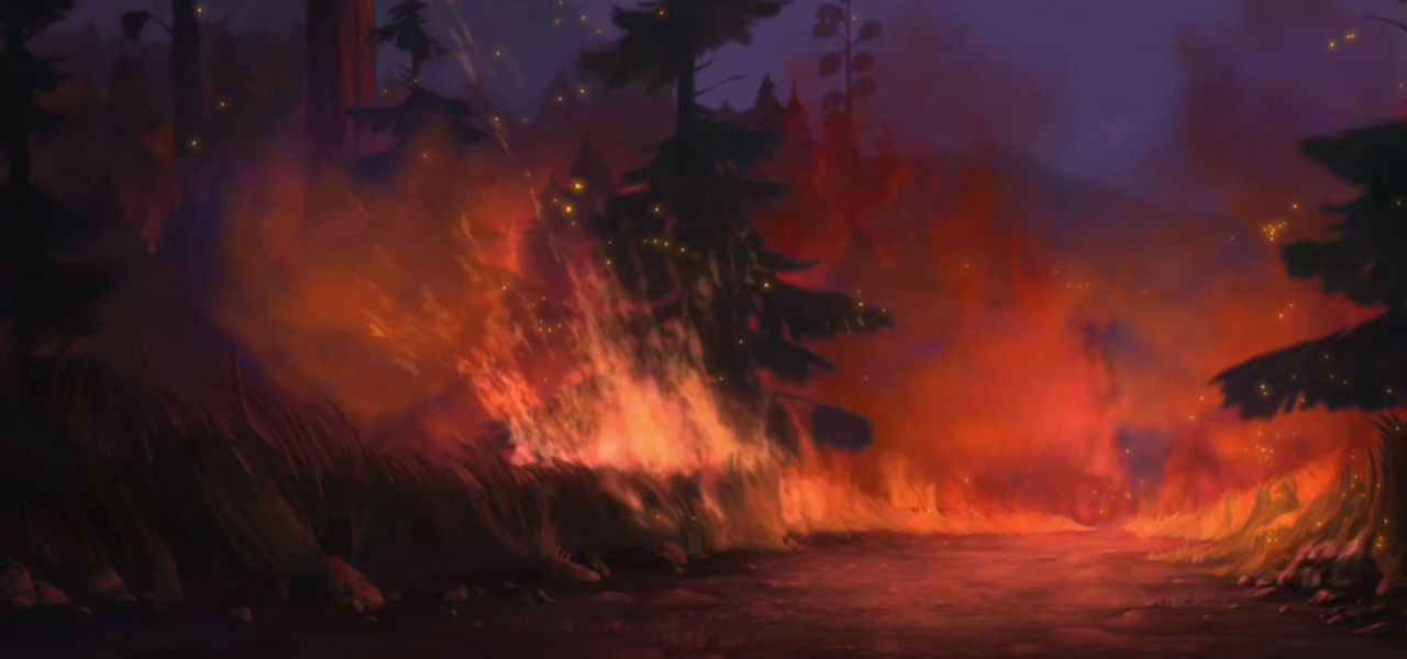 Forest fire by DracoAwesomeness on DeviantArt