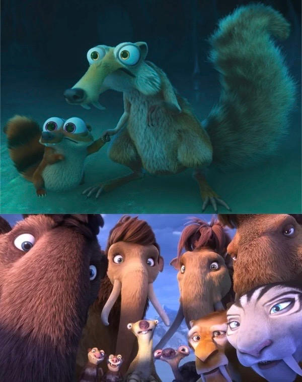 Scrat And Baby Scrat Meet The Ice Age Herd By DracoAwesomeness On scrat-and-baby-scrat-meet-the-ice-age-herd-by-dracoawesomeness-on
