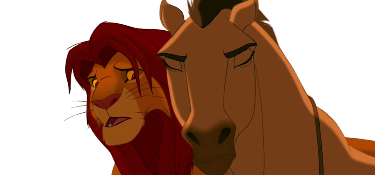 Simba and Spirit by DracoAwesomeness on DeviantArt