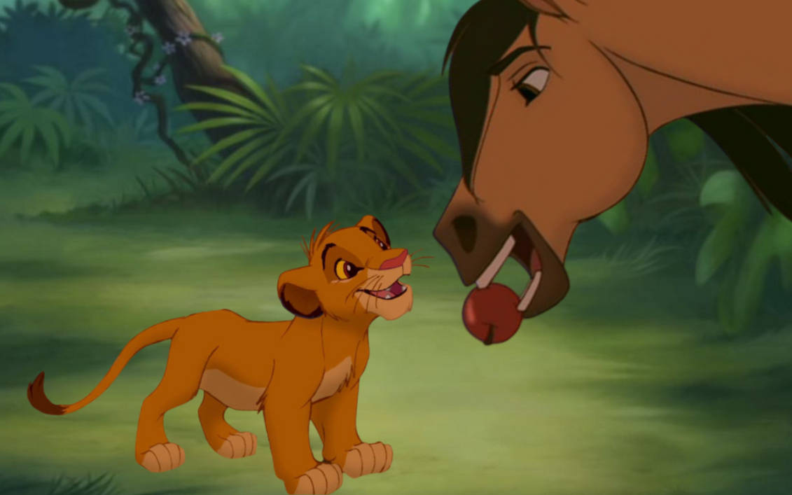 Simba91 Spirit offers an Apple to Simba by DracoAwesomeness on DeviantArt