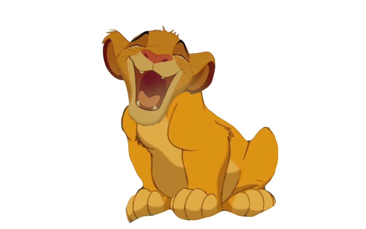 Simba laughing by DracoAwesomeness on DeviantArt