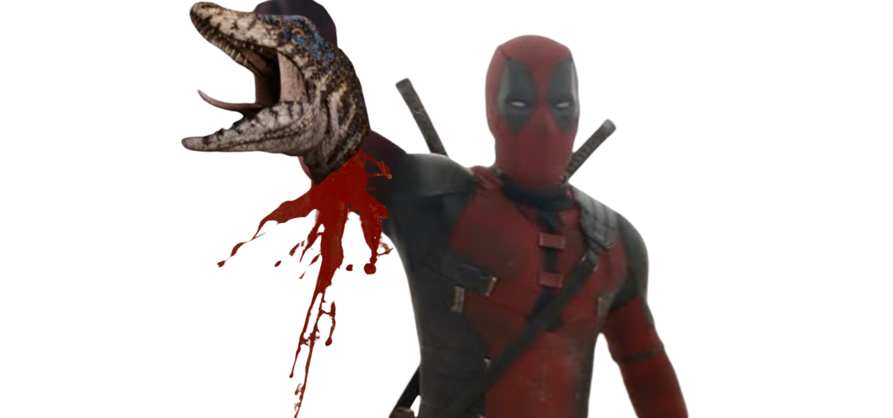 Deadpool Riding A Raptor Deadpool kills a raptor! by DracoAwesomeness on DeviantArt