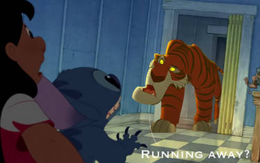 Shere khan breaks into lilo and stitchs house