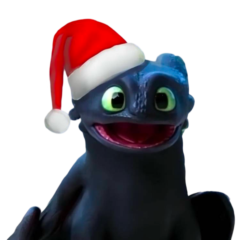 Toothless says happy holidays by DracoAwesomeness on DeviantArt