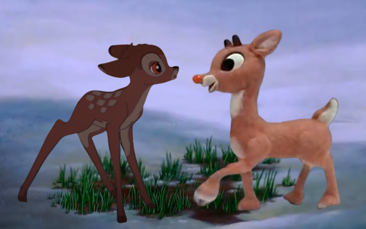 Bambi meets Rudolph by DracoAwesomeness on DeviantArt