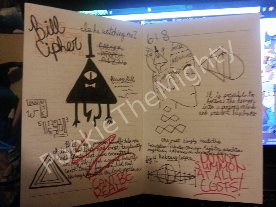 Journal 3: Page 3: Bill Cipher by AspiringAnika on DeviantArt