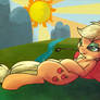 Chilaxing Applejack