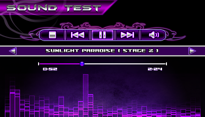 (Sonic vs Darkness) Sound Test Menu by Kainoso