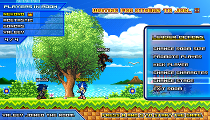 (Sonic vs Darkness) Online Multiplayer Lobby by Kainoso