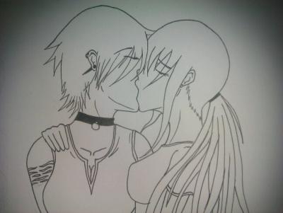 Anime Kiss Sketch by linkthepsyduck1726 on DeviantArt