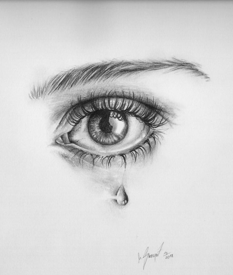 How to Draw Tears - Learn How to Make a Realistic Tear Drop Drawing