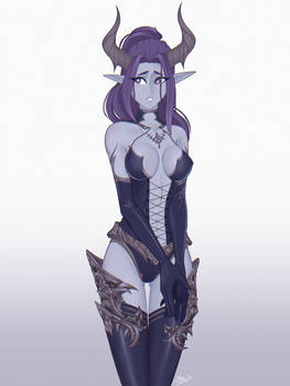 Dark elf Lineage 2 vampire costume