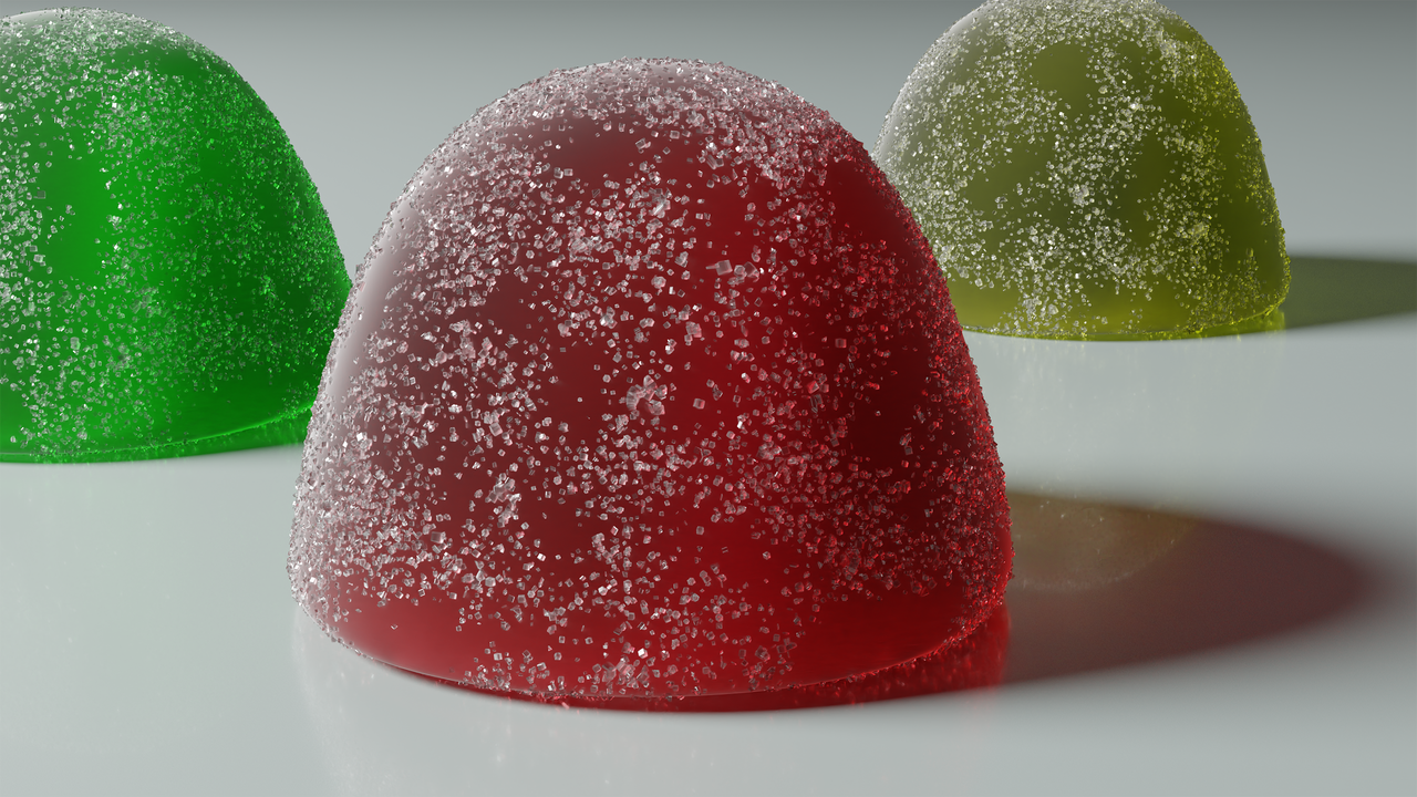 Gumdrop 3D render study by Songfugel on DeviantArt