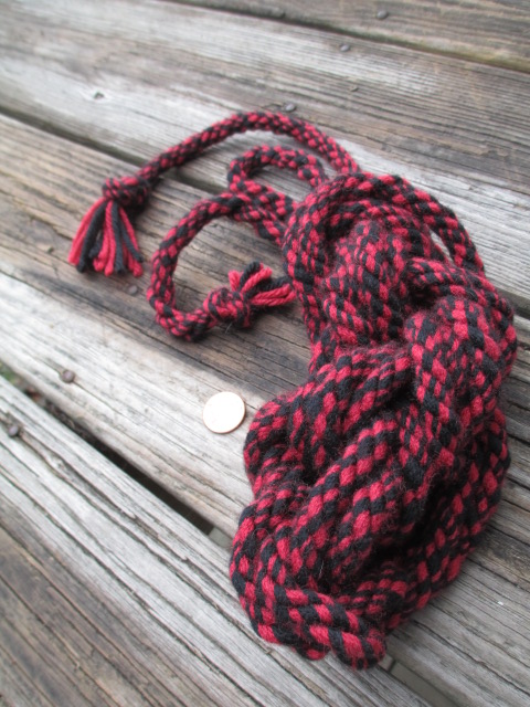 Shibari Rope ( Red and Black Twist )