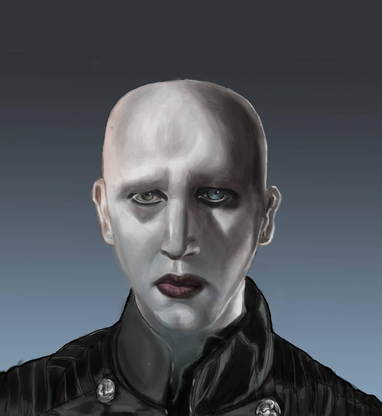 Marilyn Manson Digital Portrait (no hair)