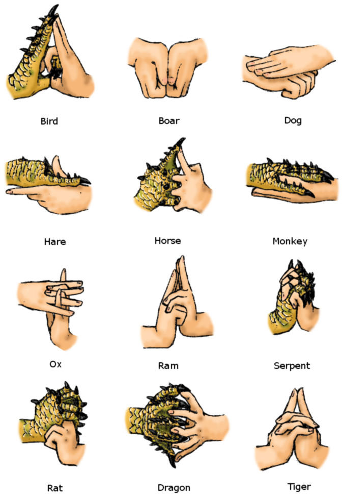 Hand Signs Colored by Ninja-Henrie on DeviantArt
