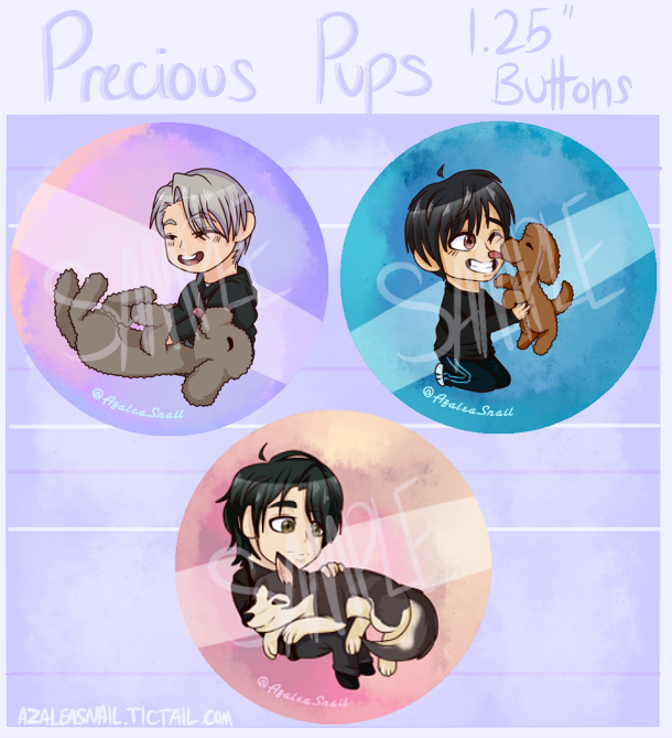 Precious Pups Buttons [Preorders Open]