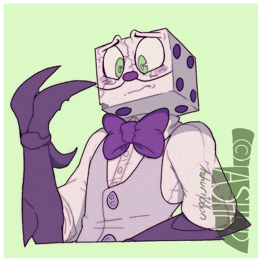 Cuphead - King Dice Clothed Studies by reekori -- Fur Affinity [dot] net