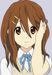 Yui with long hair