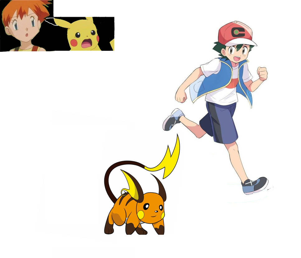 ash and raichu running together by Orcadude on DeviantArt
