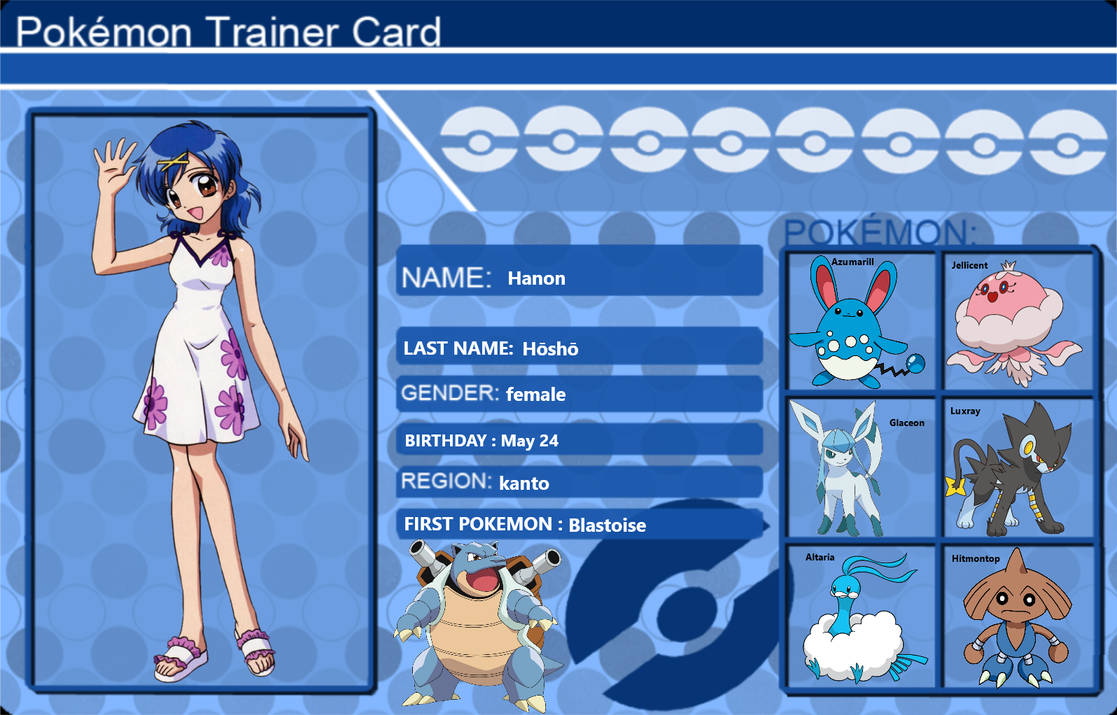 Pokemon Trainer Team template HANON by Orcadude on DeviantArt