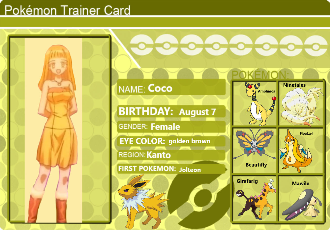 Coco's pokemon team template by Orcadude on DeviantArt