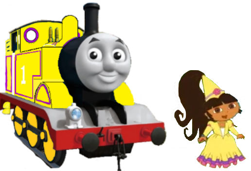 Princess Dora and Magic Engine Thomas by Orcadude on DeviantArt