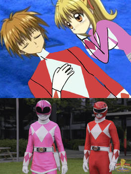 Luica and Kaito As Power Rangers