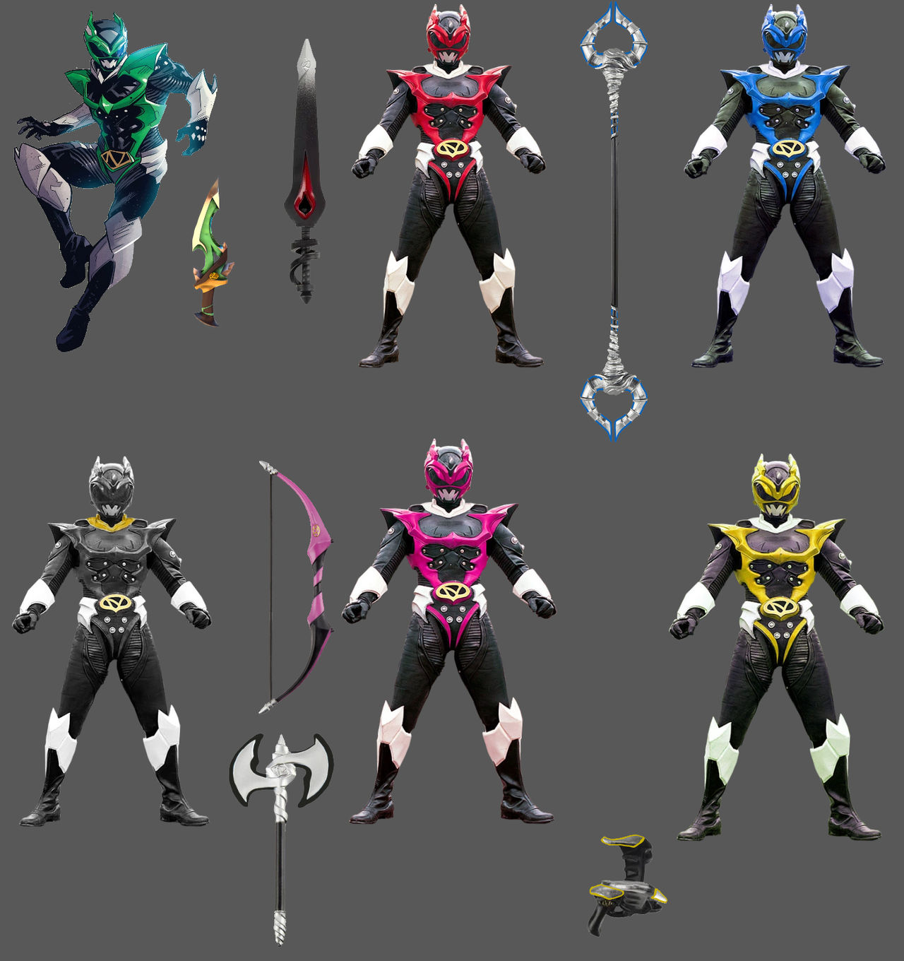 2024 Psycho Rangers Weapons by Orcadude on DeviantArt