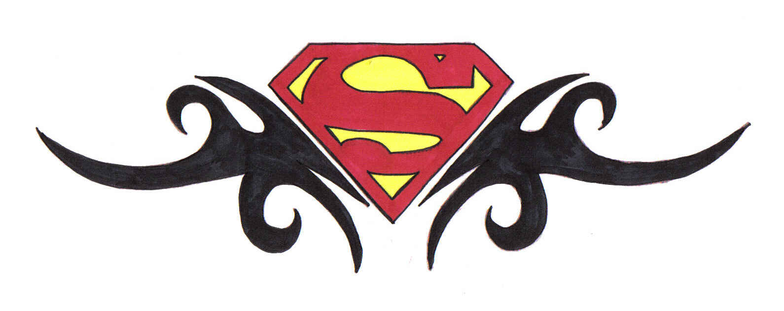 Superman Tribal Design 1