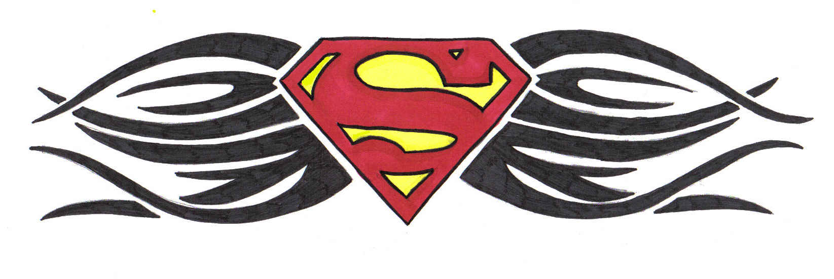 Superman Tribal Design 2