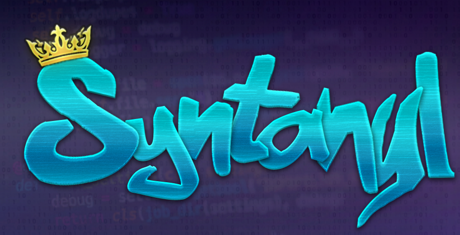 ~Blue Syntanyl Crown Logo CodeBG