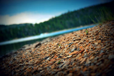 Shale Beach at Agnes Lake