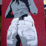 Girl with Gun : Stencil